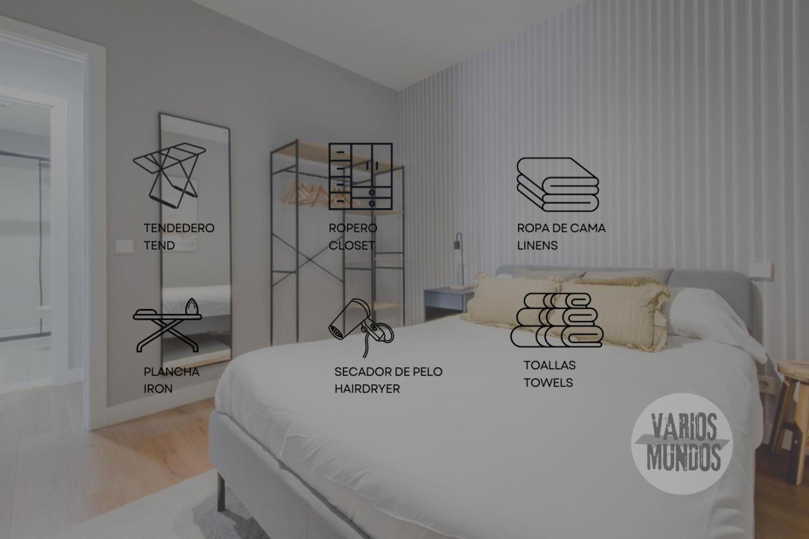 מדריד Modern Apt & Cool Interior Design A 20 Metros Del Retiro E1 מראה חיצוני תמונה